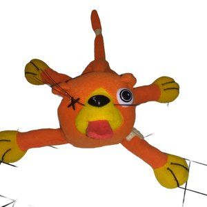 Vintage Meanies Splat The Road Kill Orange Cat Stuffed Beanie Plush 1997 Topkat
